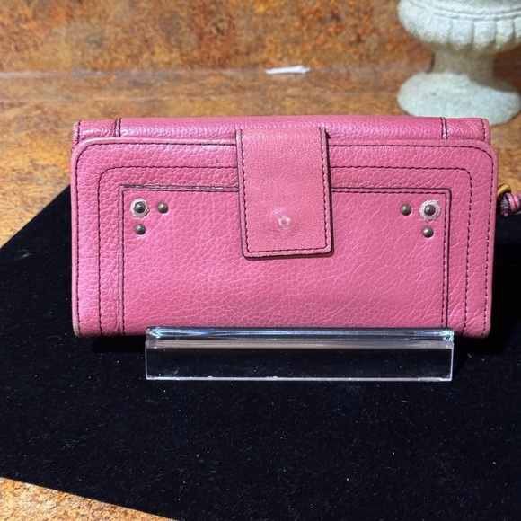 Chloe Paddington Pink Leather Wallet with Gold Lock - Picture 5 of 9